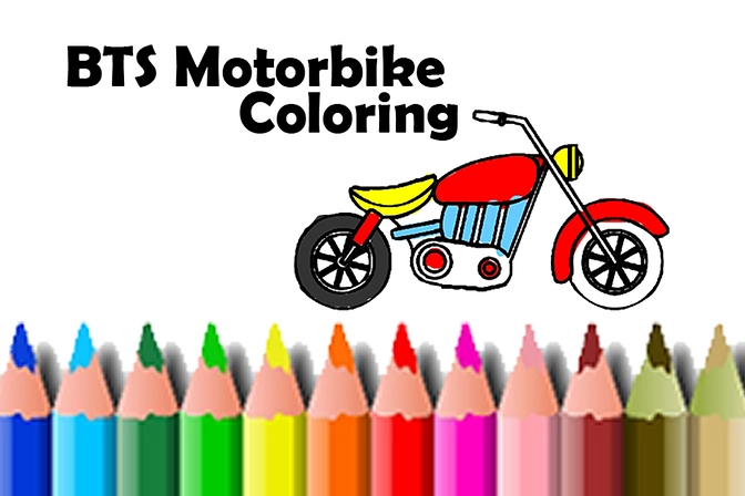 BTS Motorbike Coloring