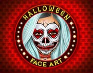 Models Halloween Face Art