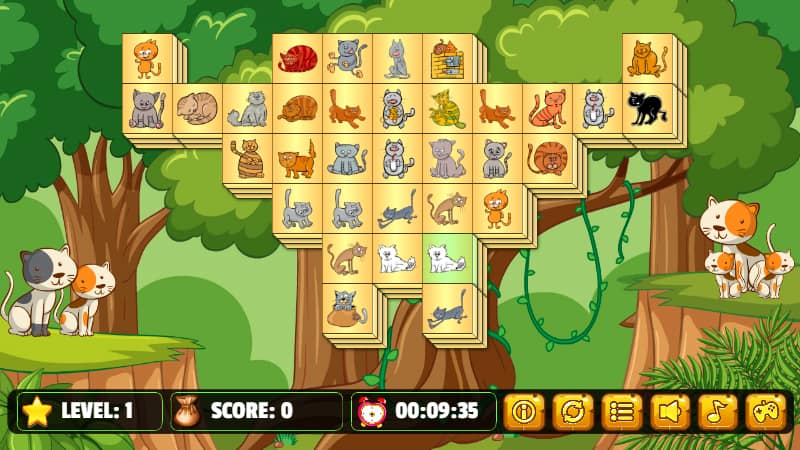 Cats Mahjong - Kostenloses Online-Spiel | FunnyGames