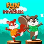 Spaß mit Eichhörnchen