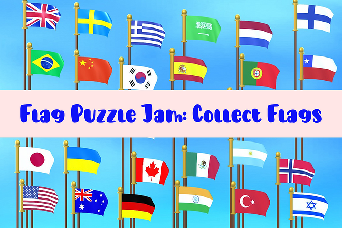 Flag Puzzle Jam: Collect Flags